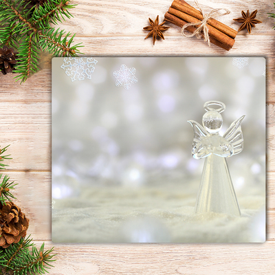 Stiklinė pjaustymo lentelė „Shine Glass Angel“ ornamentas