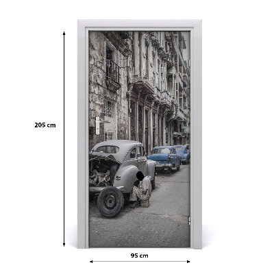 Foto tapetai ant durų Havana