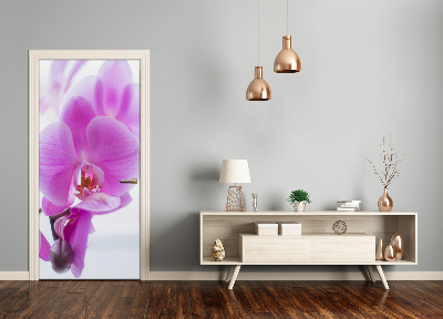 Foto tapetai ant durų Rožinė orchidėja