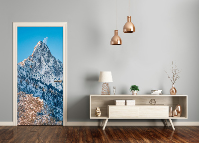 Lipni durų tapetai Giewont Tatrų kalnai