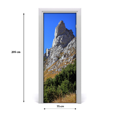 Durų lipdukas maži Giewont Tatra kalnai
