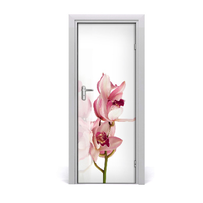Lipdukas ant durų Rožinė orchidėja