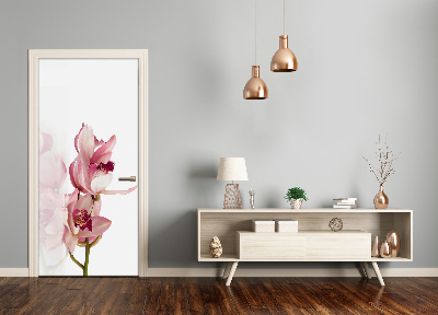 Lipdukas ant durų Rožinė orchidėja