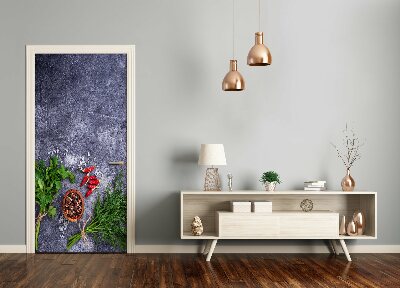 Foto tapetai ant durų Žolelės ir prieskoniai