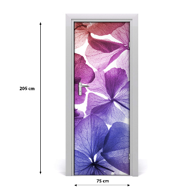 Lipni durų tapetai Violetinės gėlės