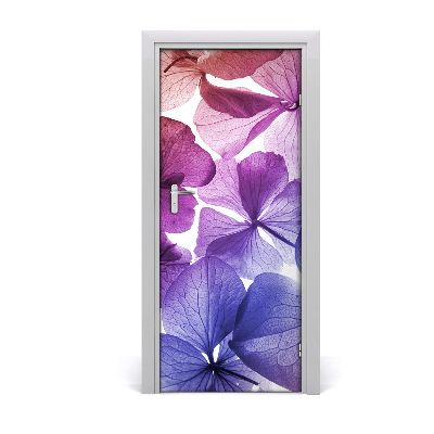Lipni durų tapetai Violetinės gėlės