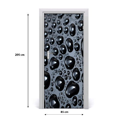 Durų lipdukas Vandens lašai