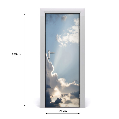 Lipdukas ant durų Debesys danguje