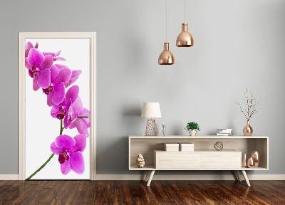 Foto tapetai ant durų Rožinė orchidėja