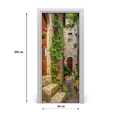 Lipni durų tapetai Italijos gatvės
