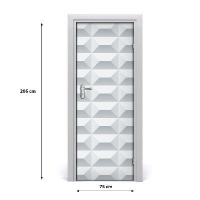 Lipni durų tapetai Geometrinis fonas