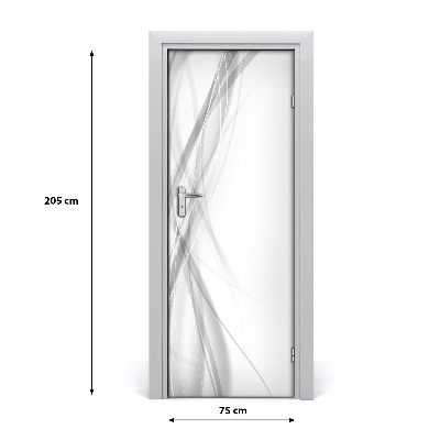 Lipdukas ant durų Abstrakčios bangos