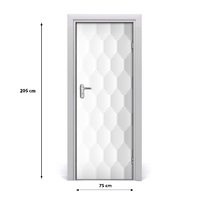 Lipdukas ant durų Geometrinis fonas