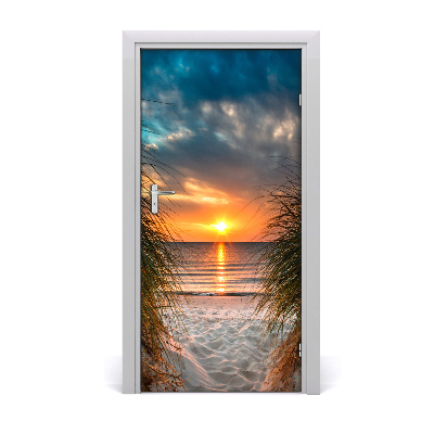 Durų lipdukas Jūros saulėlydis