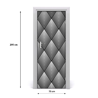 Durų lipdukas Geometrinis fonas