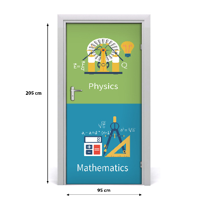Foto tapetai ant durų Mokykliniai dalykai