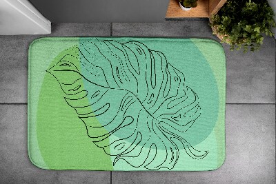 Vonios kilimėlis Monsteros lapai