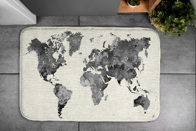 Vonios kilimėlis Pasaulio žemėlapis