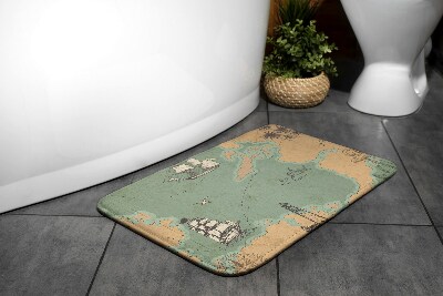 Vonios kilimėlis Senas žemėlapis