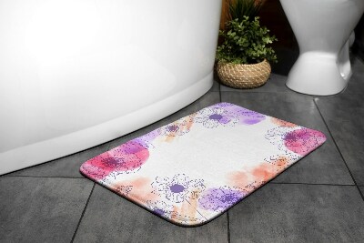 Vonios kilimėlis Akvarelinės gėlės