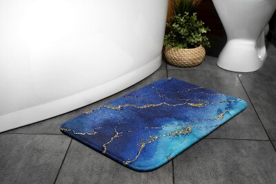 Vonios kilimėlis Mėlynas marmuras