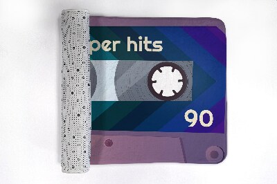 Vonios kilimėlis Retro Rainbow kasetė
