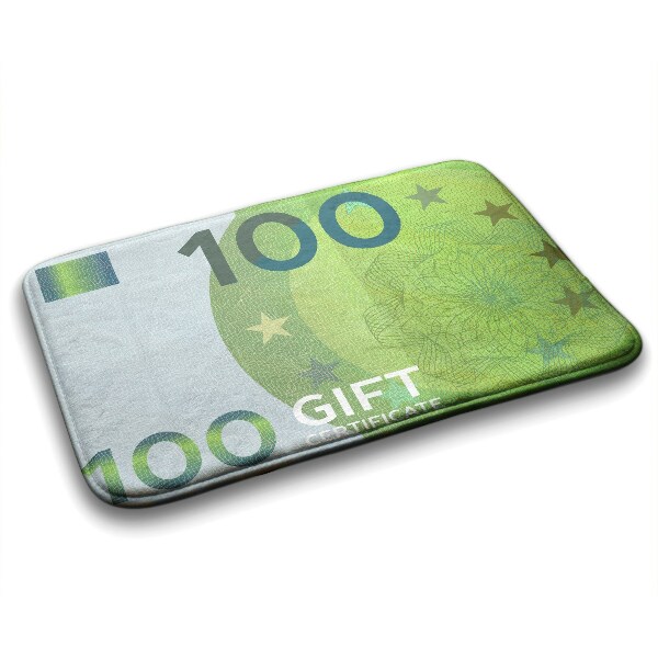 Vonios kilimėlis Euro pinigų banknotas