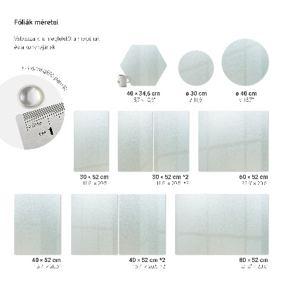 Stiklinė pjaustymo lentelė Šešiakampė pusiau permatoma