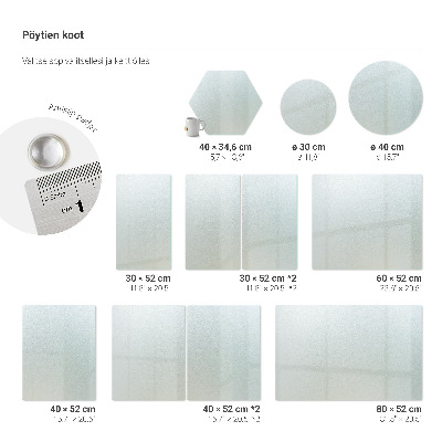 Stiklo pjaustymo lenta Stačiakampė pusiau permatoma