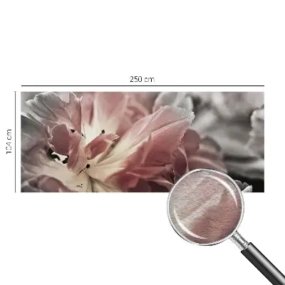 Fototapetas pagal užsakymą su pastelinių žiedų motyvu