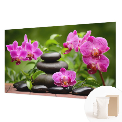 Fototapetas svetainei su orchidejos motyvu