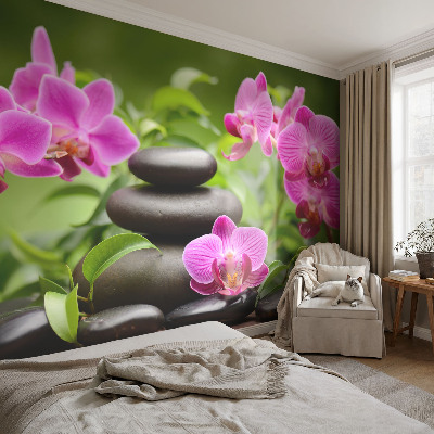 Fototapetas svetainei su orchidejos motyvu