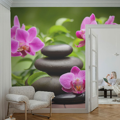 Fototapetas svetainei su orchidejos motyvu