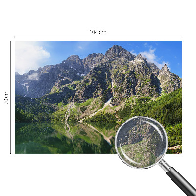 Sienų danga fototapetas su vaizdu į kalnus