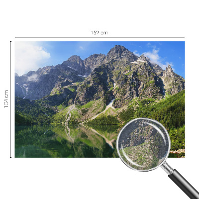 Sienų danga fototapetas su vaizdu į kalnus