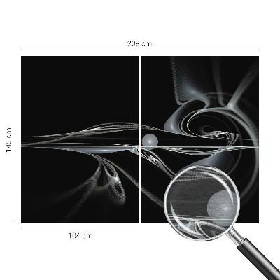 Sienų danga fototapetas Væskelinjer