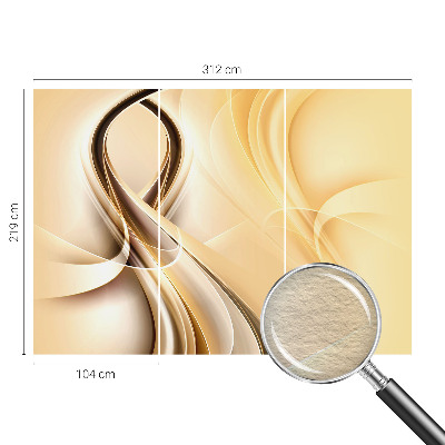 Flizelininis fototapetas su banguotomis linijomis