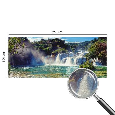 Sienų danga fototapetas Vandfaldslandskab