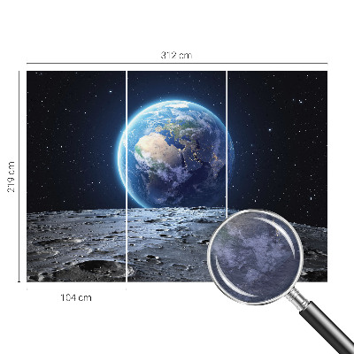 Fototapetas miegamajam Kosminė panorama