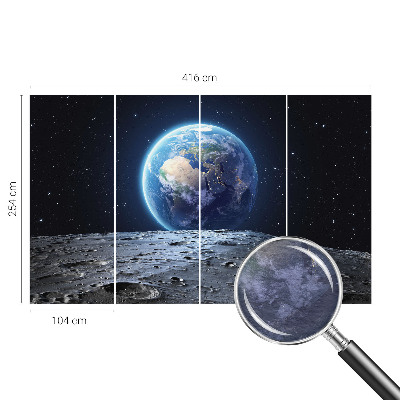 Fototapetas miegamajam Kosminė panorama