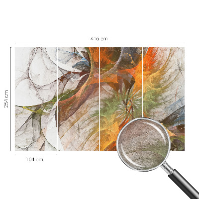 Stilingas fototapetas su abstrakčiu kaleidoskopiniu motyvu