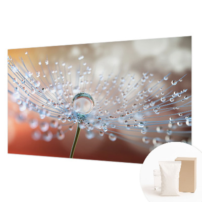 Dekoratyvinis fototapetas En dråbe on en mælkebøtt