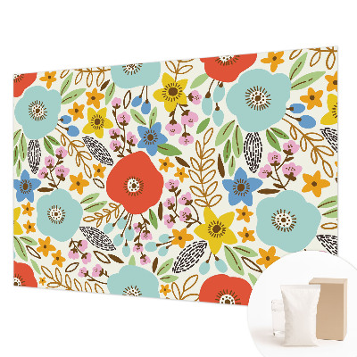 Fototapetas svetainei Blomstermønster