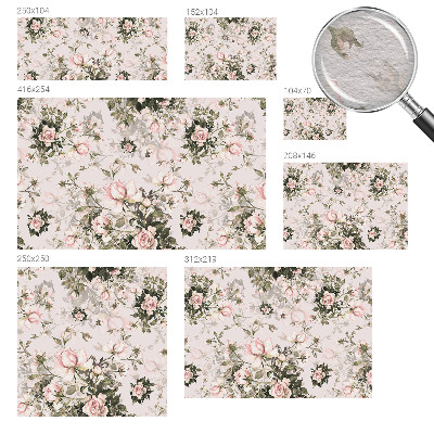 Modernus fototapetas Blomstermønster