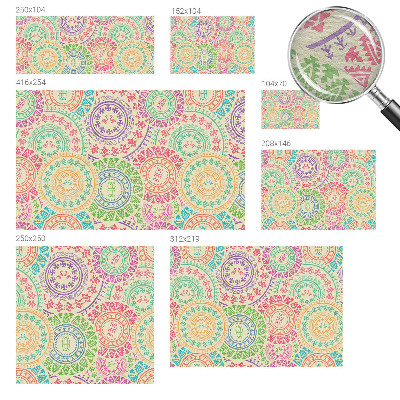 Dekoratyvinis fototapetas su spalvinga mandala