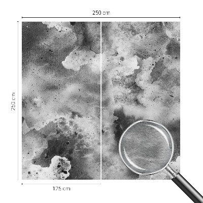 Plaunamas flizelininis fototapetas su pilkais debesimis