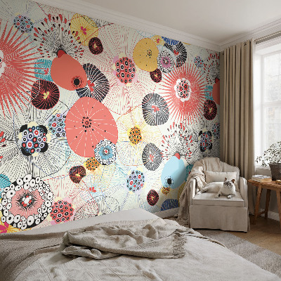 Dekoratyvinis fototapetas Spalvingas žiedas