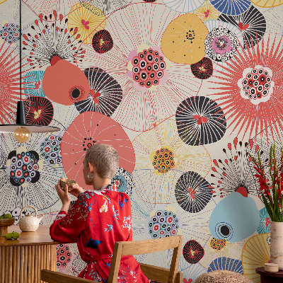 Dekoratyvinis fototapetas Spalvingas žiedas