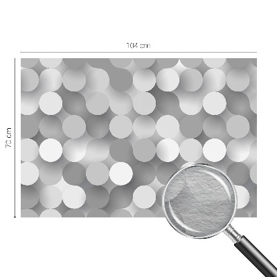 Tapetas su pilkomis apskritimo formos dėmėmis
