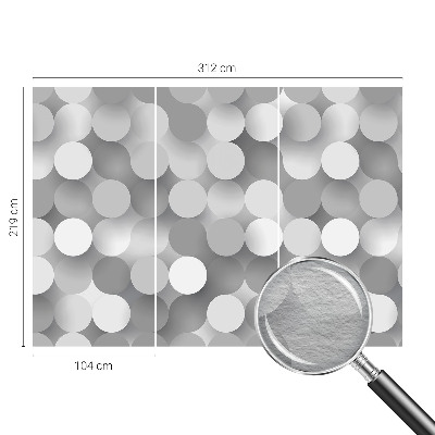 Tapetas Grå circler